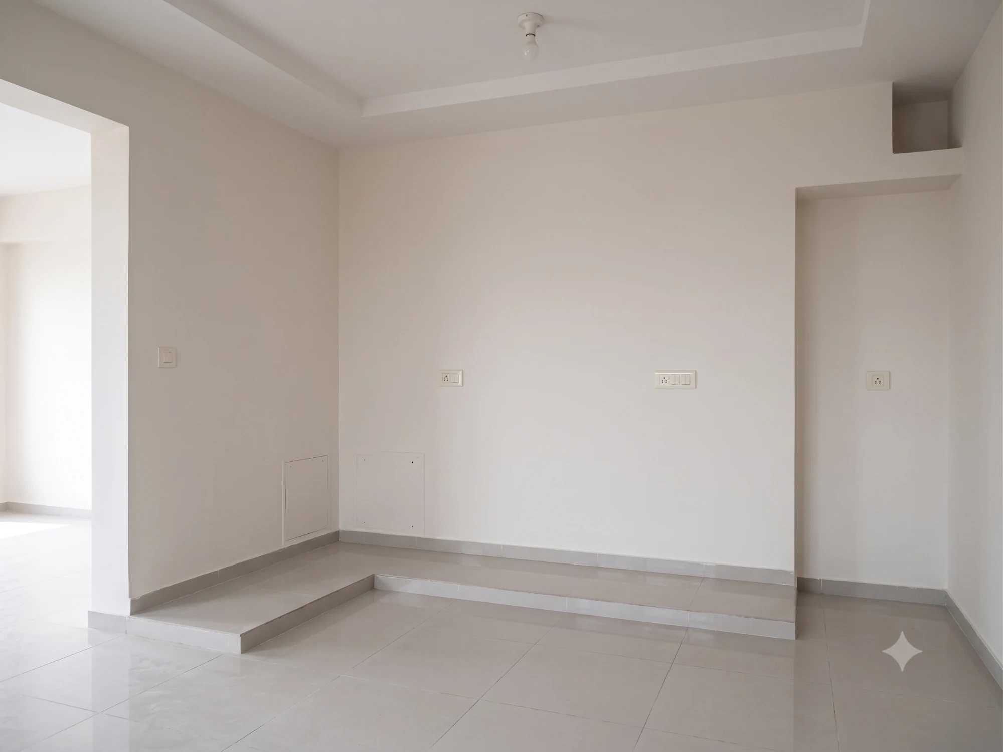 Kitchen — before and after — before