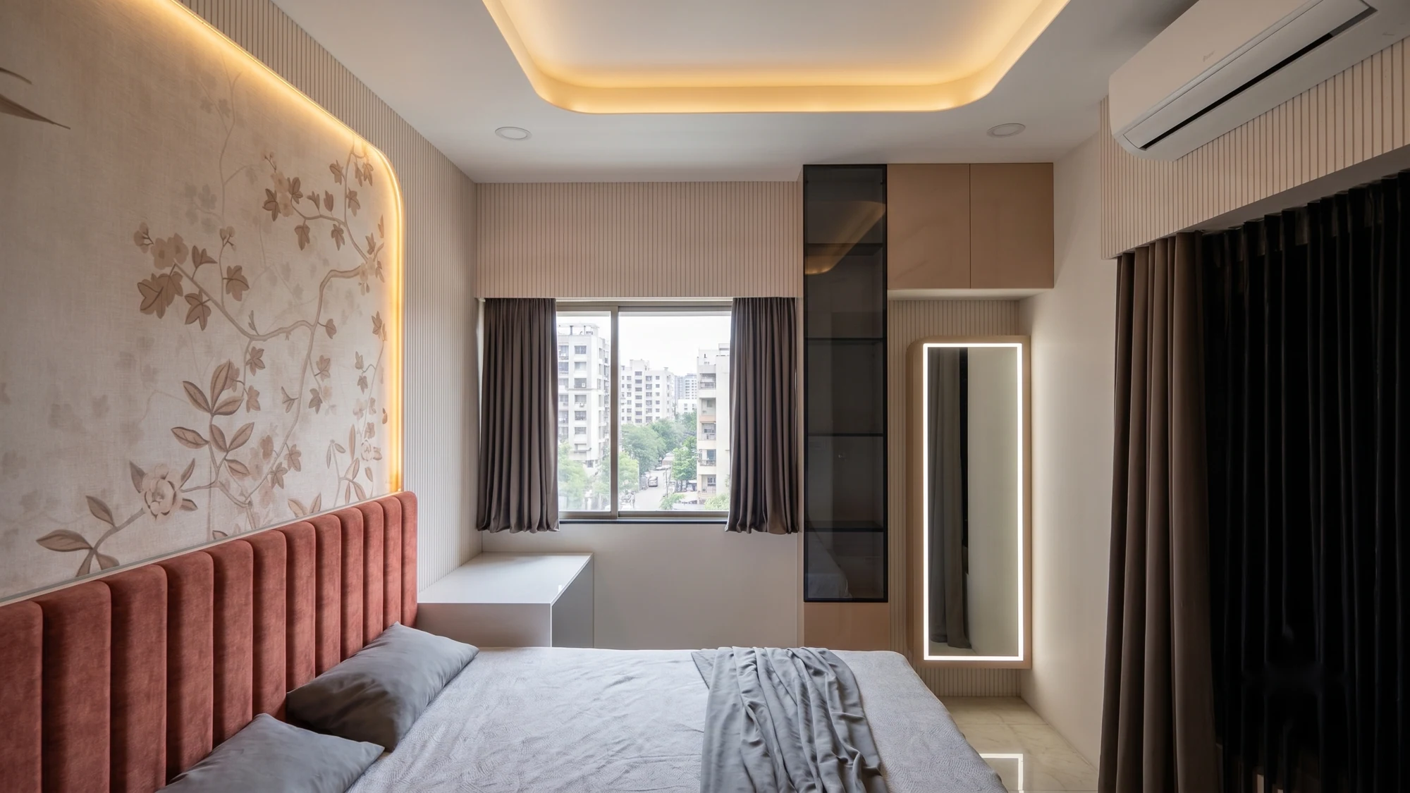 Bedroom — before and after — after