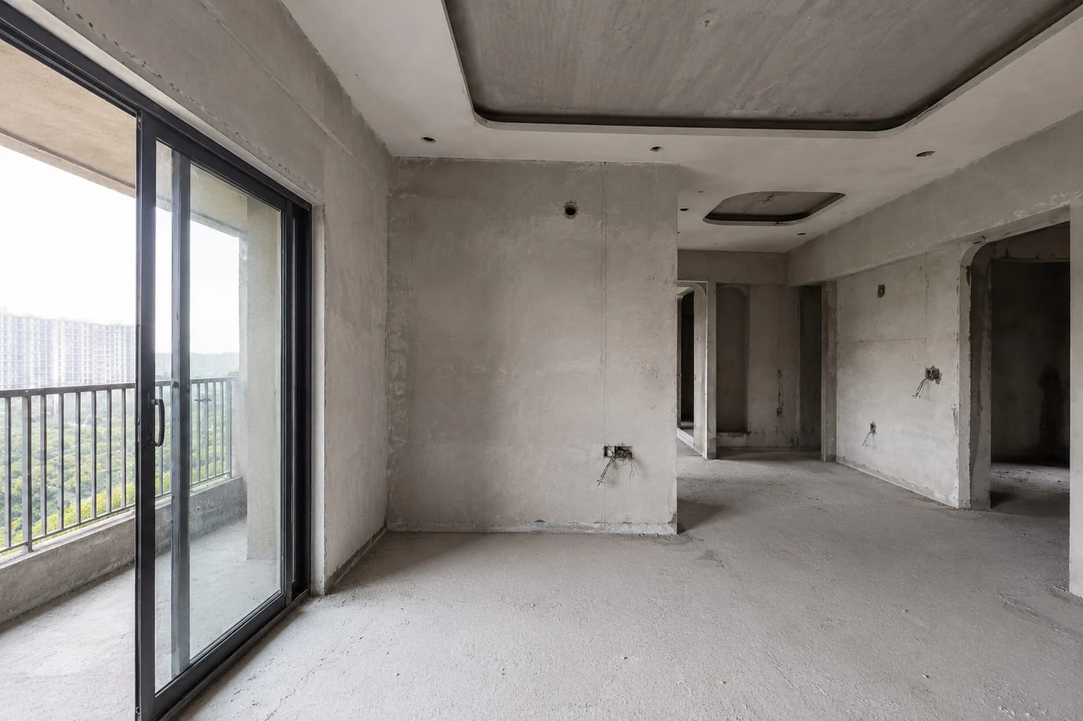 Living & dining · second angle — before and after — before