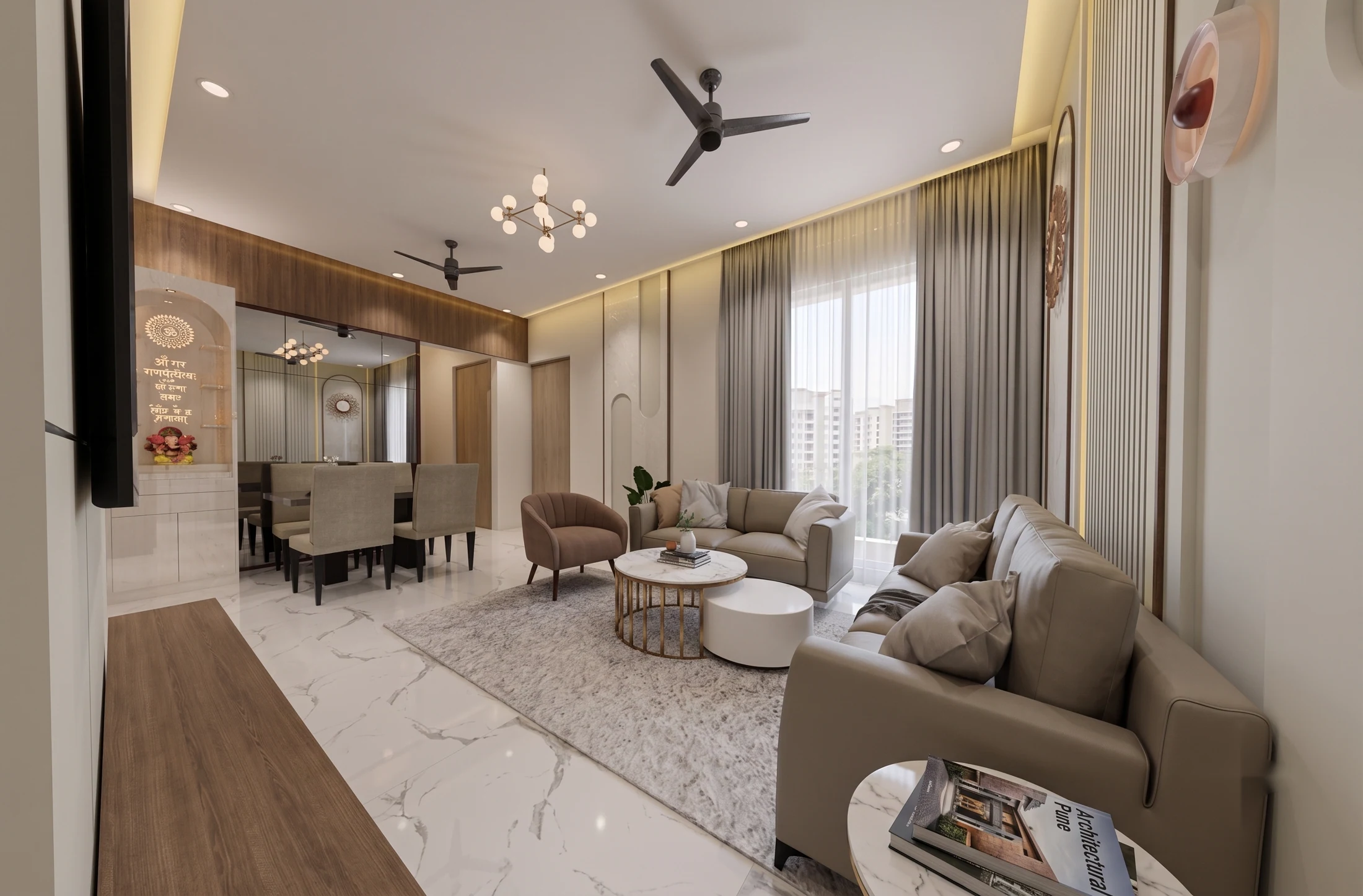 3 BHK · Jubilee Hills — finished home photo 3