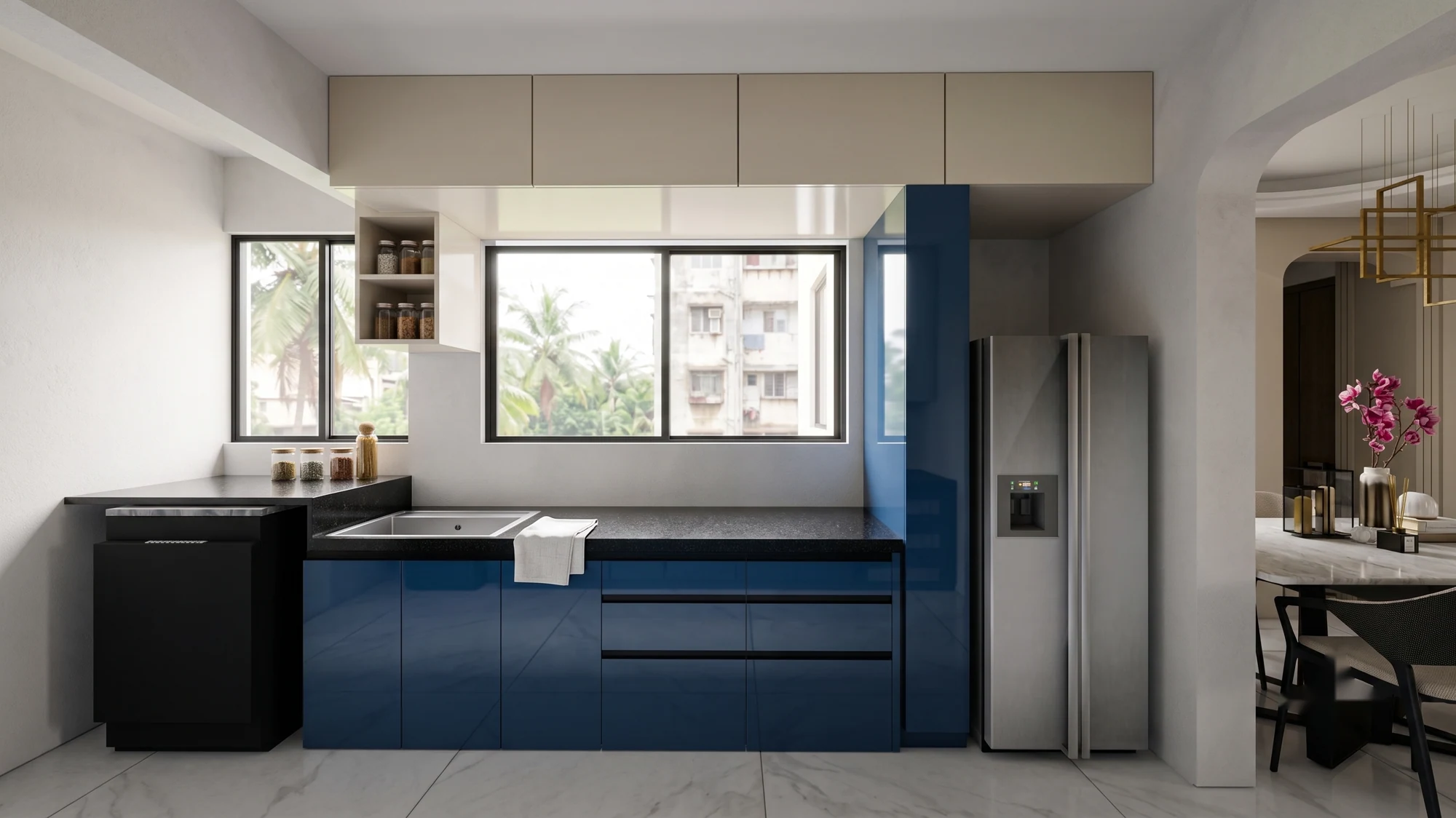 Kitchen — before and after — after