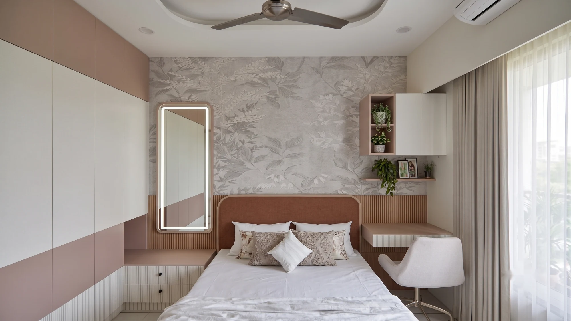 Second bedroom — before and after — after