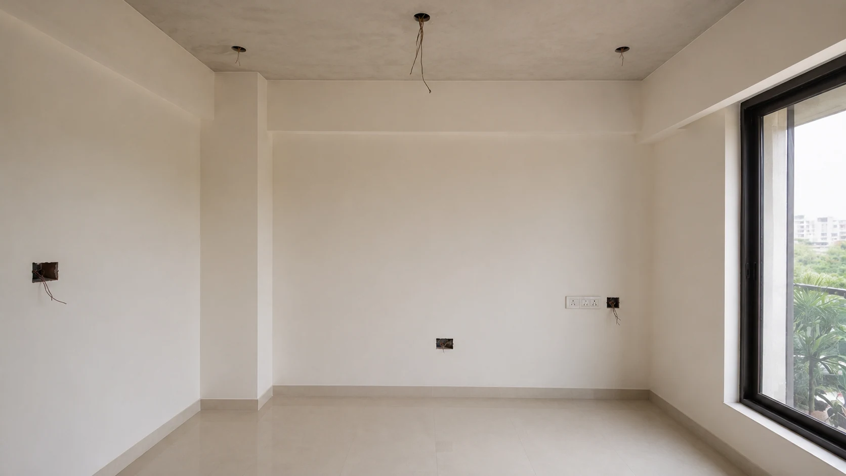 Second bedroom — before and after — before
