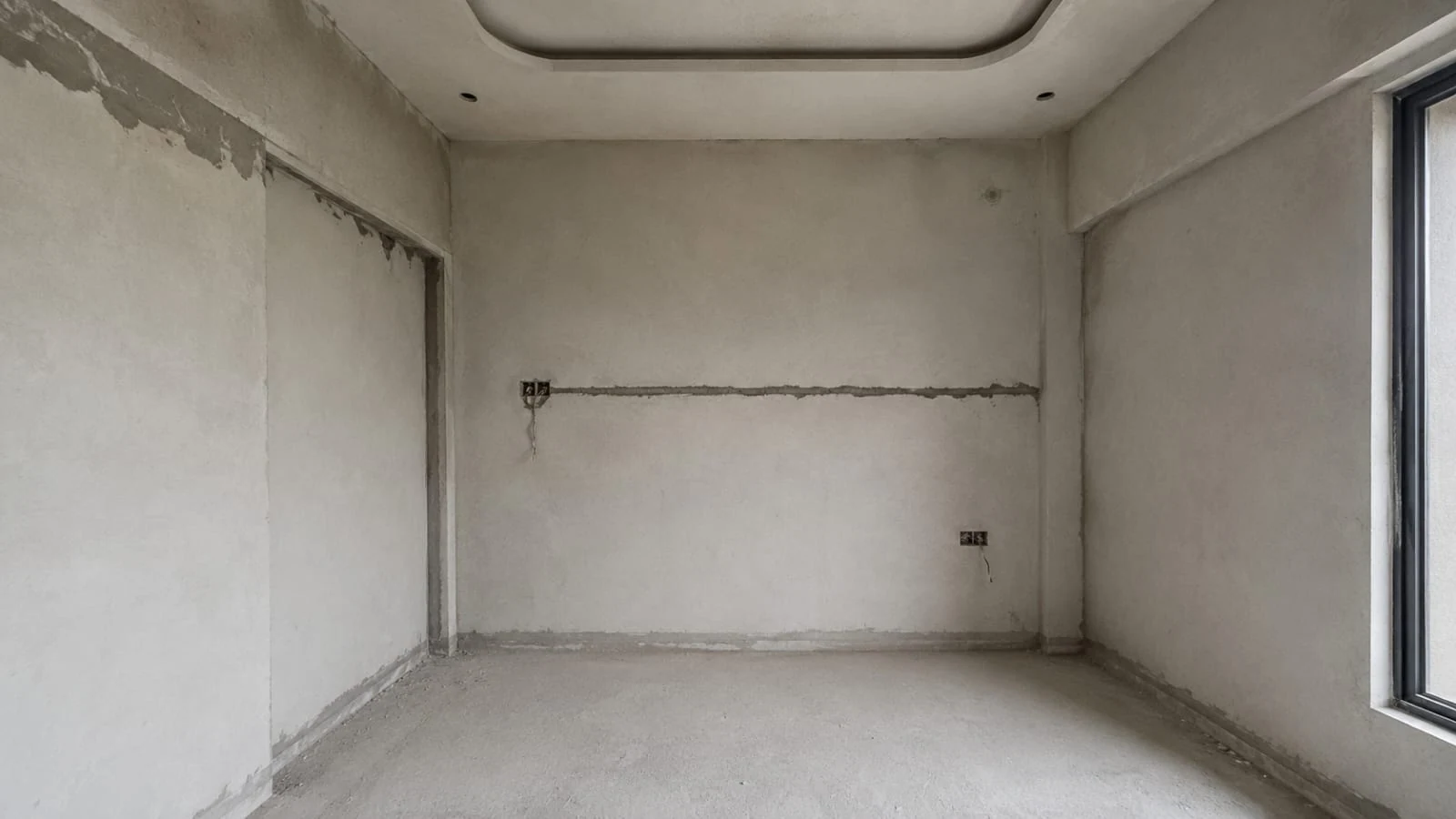 Second bedroom — before and after — before